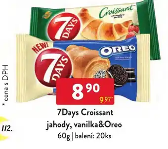 Qanto 7Days Croissant jahody, vanilka&Oreo nabídka