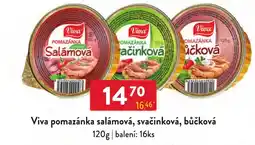 Qanto Viva pomazánka salámová, svačinková, bůčková nabídka