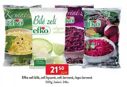 Qanto Efko zelí bílé, zelí kysané, zelí červené, řepa červená nabídka