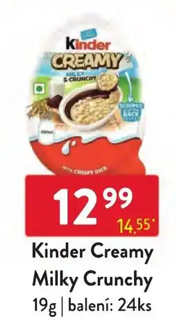 Qanto Kinder Creamy Milky Crunchy nabídka