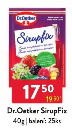Qanto Dr.Oetker SirupFix nabídka