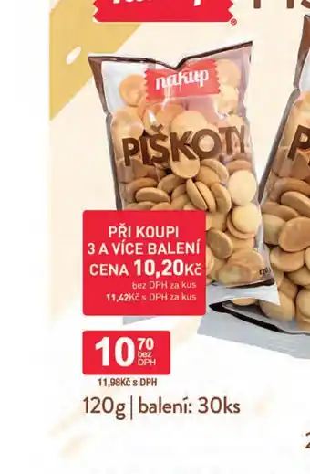 Qanto nakup piškoty nabídka