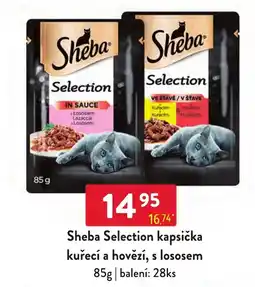 Qanto Sheba Selection kapsička kuřecí a hovězí, s lososem nabídka