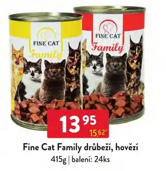 Qanto Fine Cat Family drůbeží, hovězí nabídka