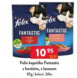 Qanto Felix kapsička Fantastic s hovězím, s lososem nabídka