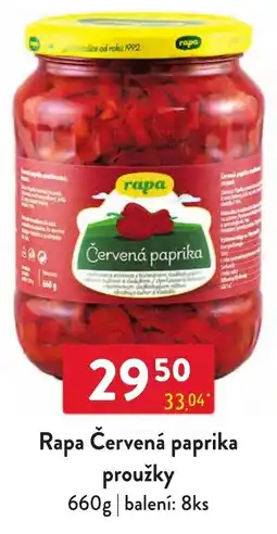 Qanto Rapa červená paprika proužky nabídka