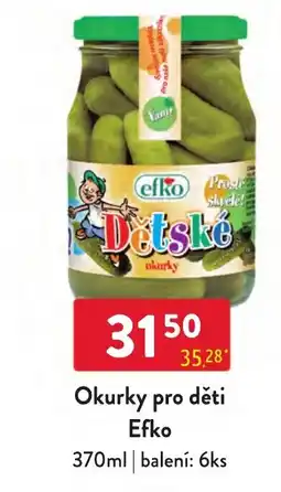 Qanto Efko Okurky pro děti nabídka
