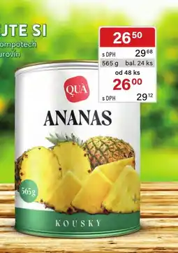 Qanto Qua ananas kousky nabídka