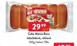 Qanto Cake Mania Buns čokoládové, višňové nabídka