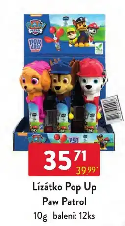 Qanto Paw Patrol Pop Up nabídka