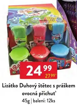 Qanto Rainbow Brush Lízátко Duhový štětec s práškem ovocná příchut' nabídka