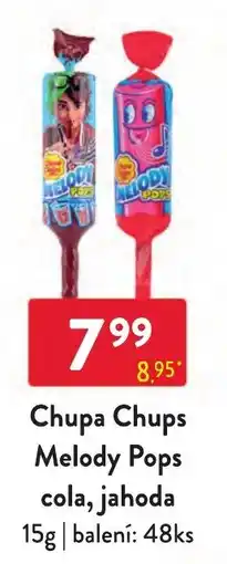 Qanto Chupa Chups Melody Pops cola, jahoda nabídka
