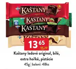Qanto Kaštany ledové original, bílé, extra hořké, pistácie nabídka