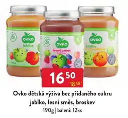 Qanto Ovko dětská výživa bez přidaného cukru nabídka