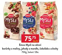 Qanto Emco Mysli na zdraví borůvky a maliny, jahody a mandle, čokoláda a ořechy nabídka