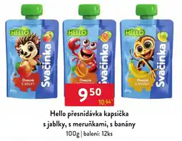 Qanto Hello přesnídávka kapsička s jablky, s meruňkami, s banány nabídka