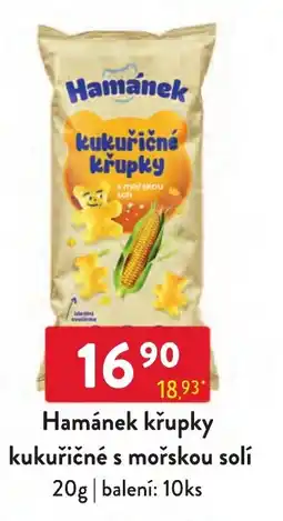 Qanto Hamánek kukuričné křupky s mořskou solí nabídka