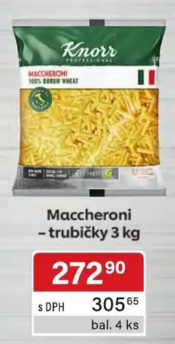 Qanto Knorr Maccheroni - trubičky nabídka