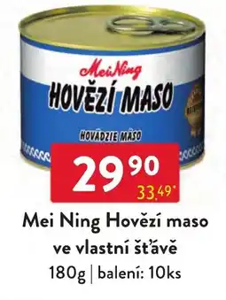 Qanto Mei Ning Hovězí maso nabídka