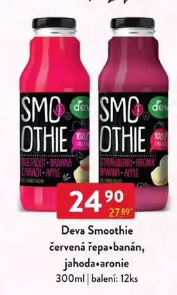 Qanto Deva Smoothie červená řepa•banán, jahoda•aronie nabídka