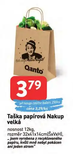 Qanto Qanto taška papírová nakup velká nabídka