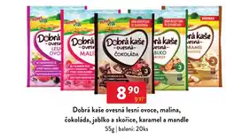 Qanto Bona vita dobrá kaše ovesná lesní ovoce, malina, čokoláda, jablko a skořice, karamel a mandle nabídka
