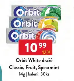 Qanto Orbit White dražé Classic, Fruit, Spearmint nabídka