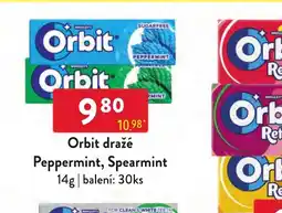 Qanto Orbit draže Peppermint, Spearmint nabídka
