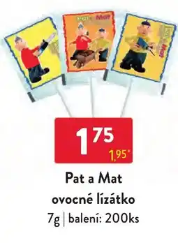 Qanto Pat a Mat ovocné lízátko nabídka