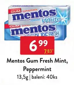 Qanto Mentos Gum Fresh Mint, Peppermint nabídka