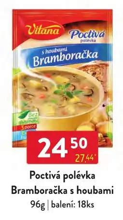 Qanto Vitana Poctivá polévka Bramboračka s houbami nabídka