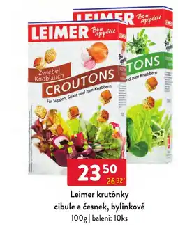 Qanto Leimer krutónky cibule a česnek, bylinkové nabídka
