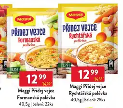 Qanto Maggi Přidej vejce Rychtářská polévka nabídka