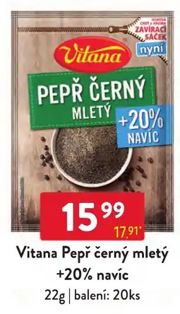 Qanto Vitana Pepř černý mletý nabídka