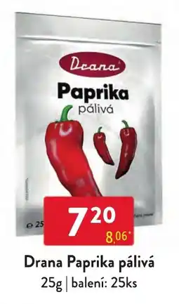 Qanto Drana Paprika pálivá nabídka