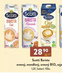 Qanto Scotti Barista ovesný, mandlový, ovesný BIO, sojový nabídka