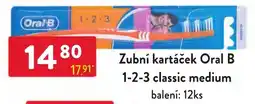 Qanto Oral B zubní kartáček 1-2-3 classic medium nabídka