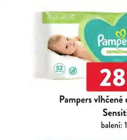 Qanto Pampers vlhčené ubrousky sensitive nabídka