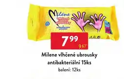 Qanto Milene vlhčené ubrousky antibakteriální nabídka