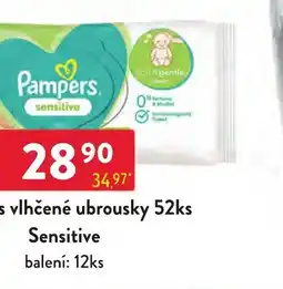 Qanto Pampers sensitive nabídka
