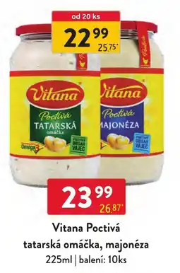Qanto Vitana Poctivá tatarská omáčka, majonéza nabídka