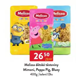 Qanto Melissa dětské těstoviny nabídka