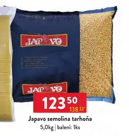 Qanto Japavo semolina tarhoňa nabídka