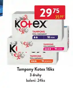 Qanto Tampony Kotex nabídka