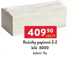 Qanto Z-Z ručníky papírové bílé 3000 nabídka