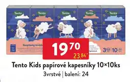 Qanto Tento Kids papírové kapesníky nabídka
