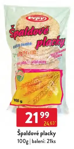 Qanto Vepy špaldové placky nabídka