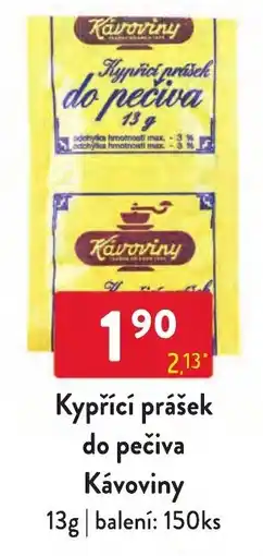 Qanto Kávoviny kypřicí prášek do pečiva nabídka