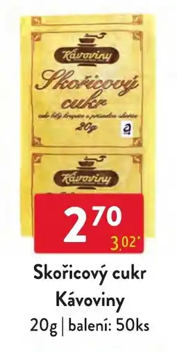 Qanto Kávoviny skořicový cukr nabídka