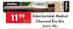 Qanto White zubní kartáček medical charcoal eco gre nabídka